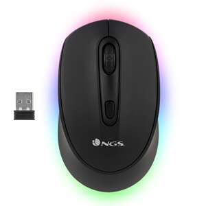 NGS Smog-RB Mouse wireless USB Bluetooth 2400 dpi - Illuminazione LED RGB - 3 pulsanti - Utilizzo ambidestro