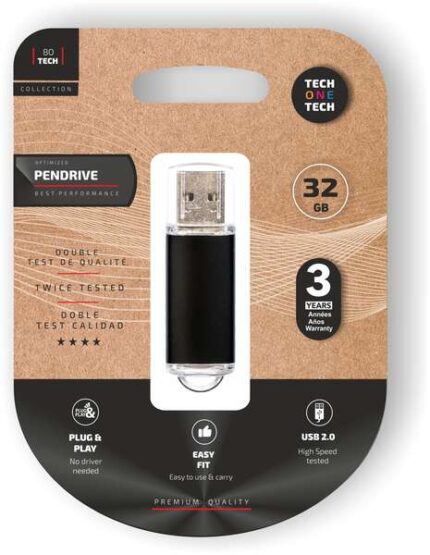 TechOneTech Basic Memoria USB 2.0 da 32 GB (pendrive)