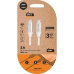 TechOneTech Cavo USB-C PD 3.0 maschio a USB-C maschio 1 m - Rivestito in nylon intrecciato