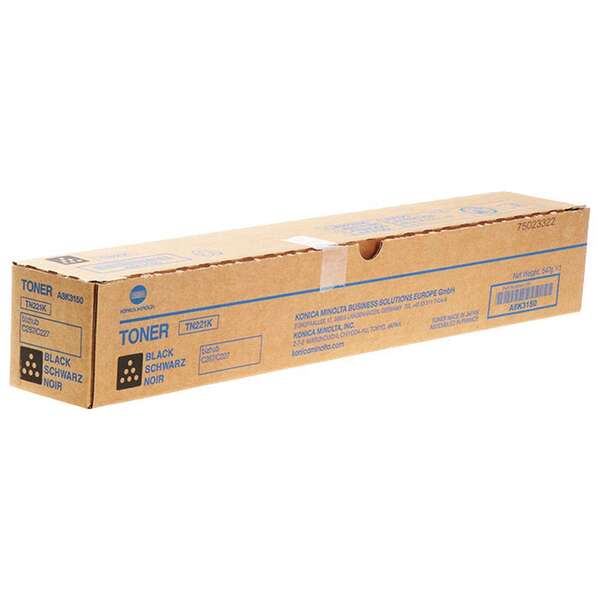 Konica Minolta TN221 Nero Cartuccia toner originale - TN221K/A8K3150 Konica Minolta TN221 Nero Cartuccia toner originale - TN221K/A8K3150