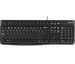 Logitech K120 Tastiera USB - Resistente agli schizzi - Cavo da 1