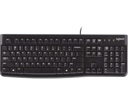 Logitech K120 Tastiera USB - Resistente agli schizzi - Cavo da 1