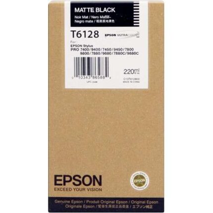 Epson T6128 Nero opaco Cartuccia d'inchiostro originale - C13T612800