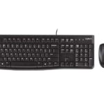 Logitech MK120 Pack USB Tastiera + Mouse 1000dpi 3 pulsanti - Utilizzo ambidestro - Colore nero
