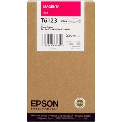 Cartuccia d'inchiostro originale Epson T6123 Magenta - C13T612300