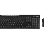 Logitech MK270 Pack Wireless USB Tastiera multimediale + Mouse 1000 dpi 3 pulsanti - Utilizzo ambidestro - Colore nero
