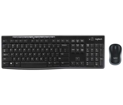 Logitech MK270 Pack Wireless USB Tastiera multimediale + Mouse 1000 dpi 3 pulsanti - Utilizzo ambidestro - Colore nero