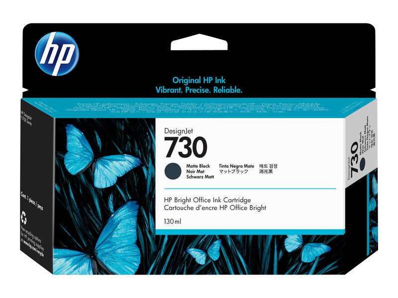 HP 730 Nero opaco Cartuccia d'inchiostro originale - P2V65A HP 730 Nero opaco Cartuccia d'inchiostro originale - P2V65A