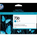 Cartuccia d'inchiostro originale HP 730 Ciano - P2V62A
