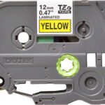 Brother TZe631 Nastro laminato originale per etichette - Testo nero su sfondo giallo - Larghezza 12 mm x 8 metri
