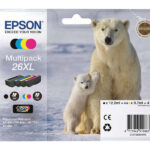 Epson T2636 (26XL) Confezione da 4 cartucce d'inchiostro originali - C13T26364010