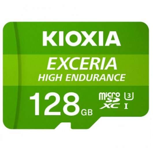 Kioxia Exceria High Endurance Scheda Micro SDXC 128 GB UHS-I V30 Classe 10 con adattatore Kioxia Exceria High Endurance Scheda Micro SDXC 128 GB UHS-I V30 Classe 10 con adattatore