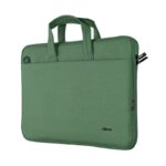 Trust Bologna Custodia per laptop fino a 16" - Realizzata con materiali riciclati - Scomparto esterno - Imbottitura - Maniglia e tracolla per il trasporto