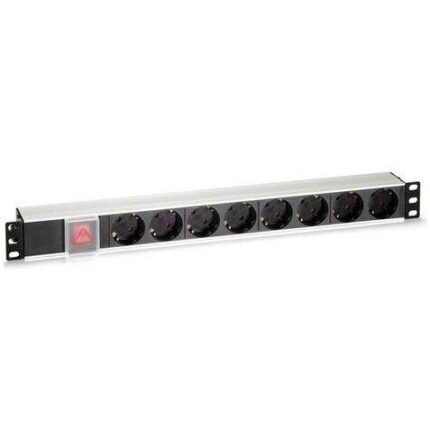 Cromad Regolatore 8 Shuckos per montaggio su rack 19" 1U - Interruttore On/Off - Alloggiamento in alluminio - Cavo da 1