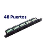 Patch panel cromato 48 porte Krone Cat 6 1U UTP 19"