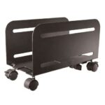 Cromad Supporto mobile per CPU - Ruote con freno - Regolabile da 119 mm a 209 mm - Peso max. 10 kg