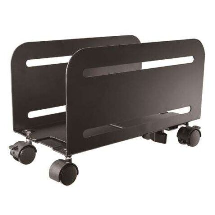Cromad Supporto mobile per CPU - Ruote con freno - Regolabile da 119 mm a 209 mm - Peso max. 10 kg