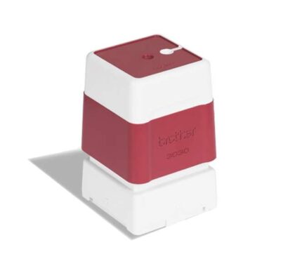 Brother PR3030R6P Confezione da 6 supporti per timbri originali - 30x30 mm - Colore rosso