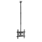 Cromad Supporto a soffitto per TV da 32"-70" - Inclinabile e girevole - Gestione dei cavi - Peso massimo 50 kg - VESA 400x400 mm