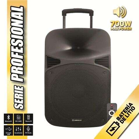 Coolsound Serie Pro Altoparlante autoamplificato Bluetooth 15" 700W Max Power con batteria - USB Coolsound Serie Pro Altoparlante autoamplificato Bluetooth 15" 700W Max Power con batteria - USB