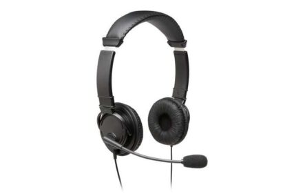 Cuffie HiFi USB Kensington con microfono - Suono stereo - Grande comfort - Soppressione del rumore - Cavo USB da 1