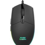 Mars Gaming MMG Mouse Gaming USB 3200 dpi - 6 pulsanti - Illuminazione LED RGB - Per destrimani - Cavo da 1