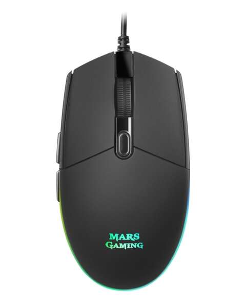 Mars Gaming MMG Mouse Gaming USB 3200 dpi - 6 pulsanti - Illuminazione LED RGB - Per destrimani - Cavo da 1 Mars Gaming MMG Mouse Gaming USB 3200 dpi - 6 pulsanti - Illuminazione LED RGB - Per destrimani - Cavo da 1