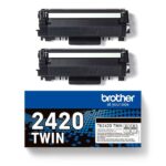 Brother TN2420 Nero Confezione da 2 cartucce toner originali - TN2420TWIN