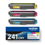 Brother TN241 Confezione da 3 cartucce toner originali - Ciano