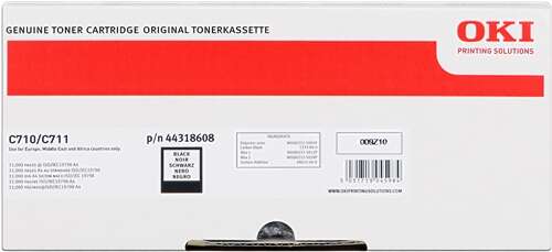 OKI C710/C711 Nero Cartuccia toner originale - 44318608 OKI C710/C711 Nero Cartuccia toner originale - 44318608