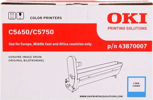 OKI C5650/C5750 Ciano Tamburo immagine originale - 43870007 (Drum) OKI C5650/C5750 Ciano Tamburo immagine originale - 43870007 (Drum)