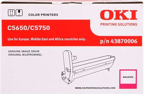 OKI C5650/C5750 Magenta Tamburo immagine originale - 43870006 (Drum) OKI C5650/C5750 Magenta Tamburo immagine originale - 43870006 (Drum)