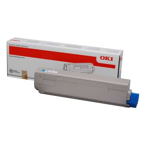 Cartuccia toner originale OKI C822 Ciano - 44844615 Cartuccia toner originale OKI C822 Ciano - 44844615