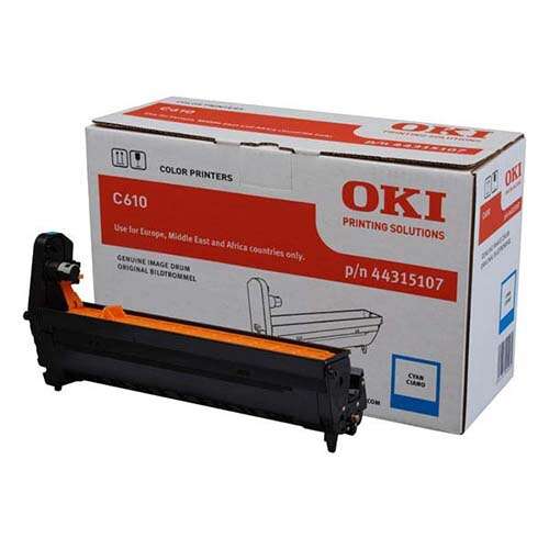 OKI C610 Ciano Tamburo immagine originale - 44315107 (Drum) OKI C610 Ciano Tamburo immagine originale - 44315107 (Drum)