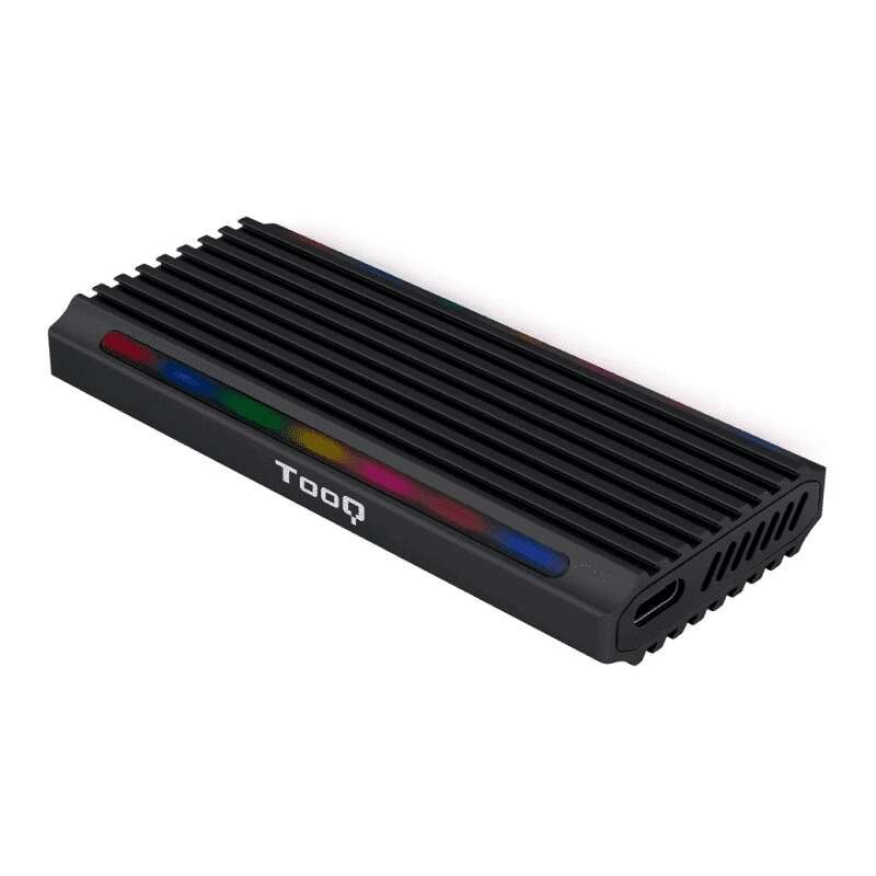 Tooq Shinobi Custodia esterna SSD M.2 NGFF/NVMe USB-C 3.1 Gen2 RGB Tooq Shinobi Custodia esterna SSD M.2 NGFF/NVMe USB-C 3.1 Gen2 RGB