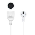 Nanocavo Cavo di alimentazione prolunga CEE7 maschio angolato a CEE7 femmina 3 m - immagine 2