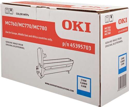 OKI MC760/MC770/MC780 Ciano Tamburo immagine originale - 45395703 OKI MC760/MC770/MC780 Ciano Tamburo immagine originale - 45395703