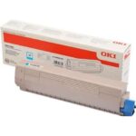 OKI C833/C843 Ciano Cartuccia toner originale - 46443103