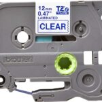 Brother TZe133 Nastro laminato originale per etichette - Testo blu su sfondo trasparente - Larghezza 12 mm x 8 metri