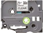 Brother TZe141 Nastro laminato originale per etichette - Testo nero su sfondo trasparente - Larghezza 18 mm x 8 metri