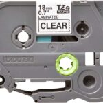 Brother TZe141 Nastro laminato originale per etichette - Testo nero su sfondo trasparente - Larghezza 18 mm x 8 metri