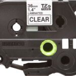 Brother TZe161 Nastro laminato originale per etichette - Testo nero su sfondo trasparente - Larghezza 36 mm x 8 metri