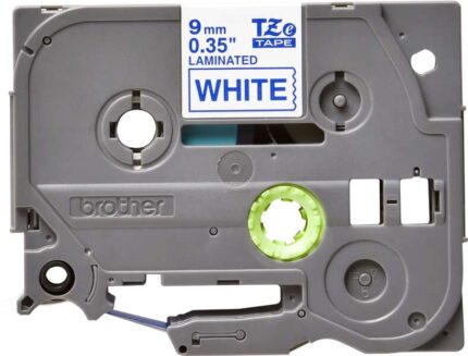 Brother TZe223 Nastro laminato originale per etichette - Testo blu su sfondo bianco - Larghezza 9 mm x 8 metri