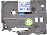 Brother TZe233 Nastro laminato originale per etichette - Testo blu su sfondo bianco - Larghezza 12 mm x 8 metri