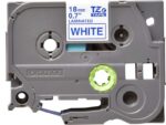 Brother TZe243 Nastro laminato originale per etichette - Testo blu su sfondo bianco - Larghezza 18 mm x 8 metri