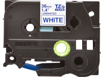 Brother TZe263 Nastro laminato originale per etichette - Testo blu su sfondo bianco - Larghezza 36 mm x 8 metri