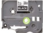 Brother TZe325 Nastro laminato originale per etichette - Testo bianco su sfondo nero - Larghezza 9 mm x 8 metri