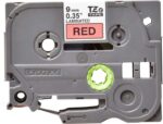 Brother TZe421 Nastro laminato originale per etichette - Testo nero su sfondo rosso - Larghezza 9 mm x 8 metri