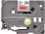 Brother TZe441 Nastro laminato originale per etichette - Testo nero su sfondo rosso - Larghezza 18 mm x 8 metri