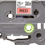 Brother TZe441 Nastro laminato originale per etichette - Testo nero su sfondo rosso - Larghezza 18 mm x 8 metri